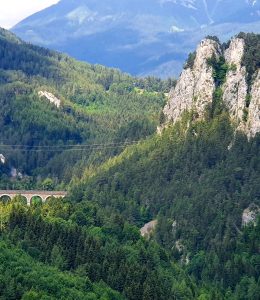 20-Schilling-Blick Historische Gebirgsbahn auf den Semmering